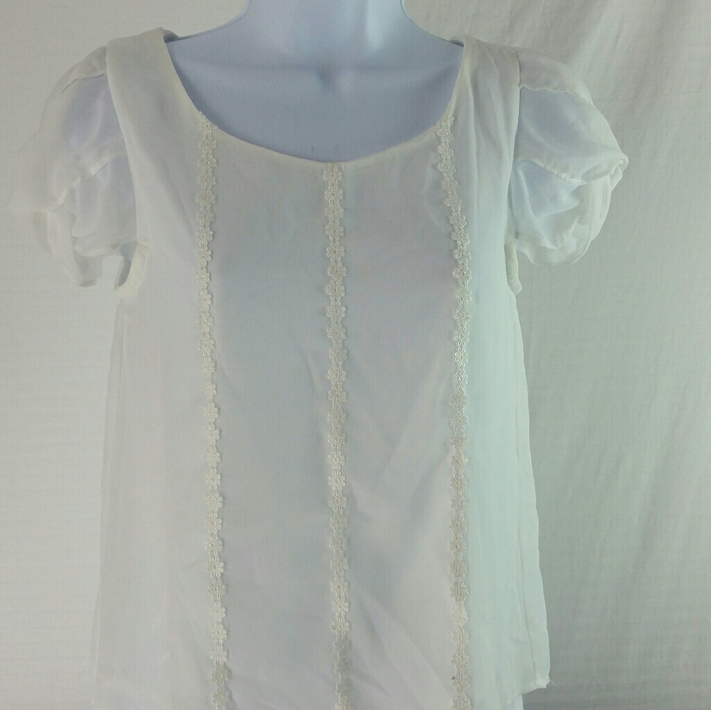 R. Standard white blouse women's top